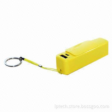 2,600mAh Capacity Emergency Mobile Power Bank with Slide Cover, 5V/1A Output Voltage/Surrent